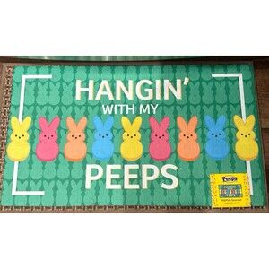 NEW PEEPS Hangin With My Peeps Welcome Mat